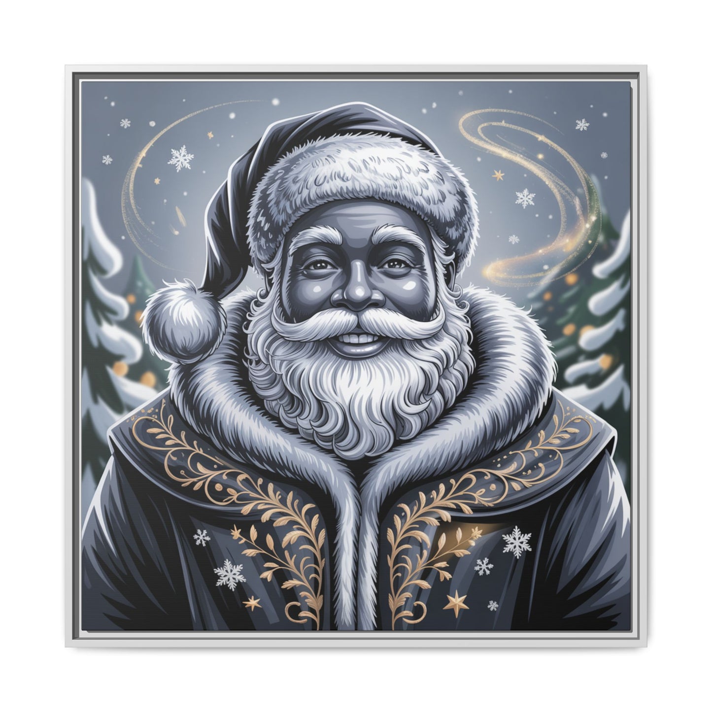 Blanta Canvas Art Print-Black Frame