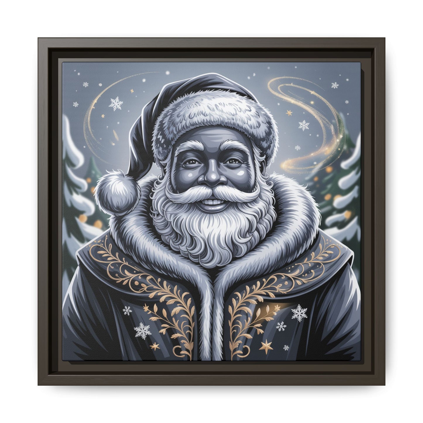 Blanta Canvas Art Print-Black Frame