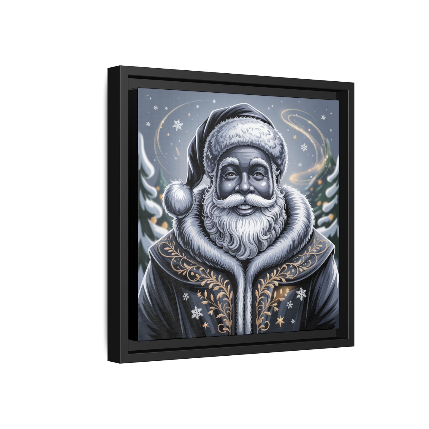 Blanta Canvas Art Print-Black Frame