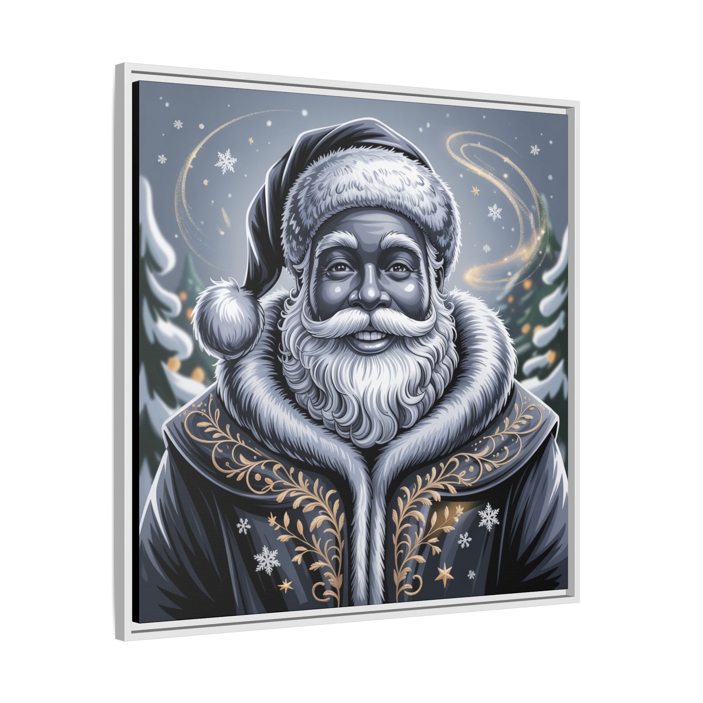 Blanta Canvas Art Print-Black Frame