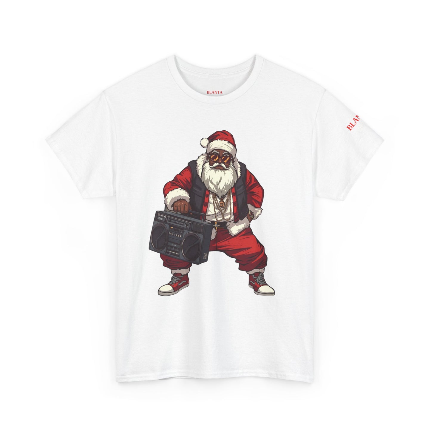 "Blanta" Hip Hop Santa with Boombox T-Shirt