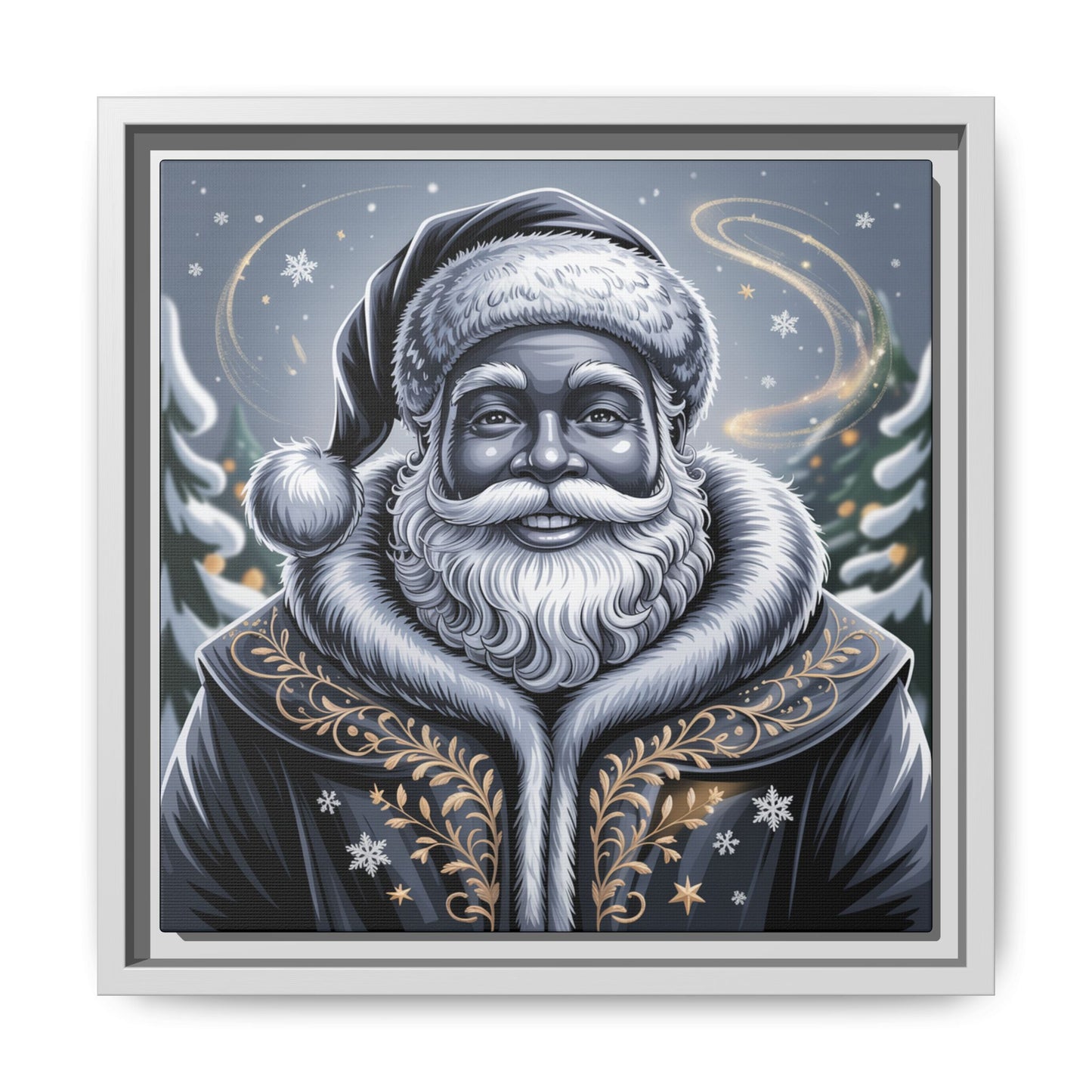 Blanta Canvas Art Print-Black Frame