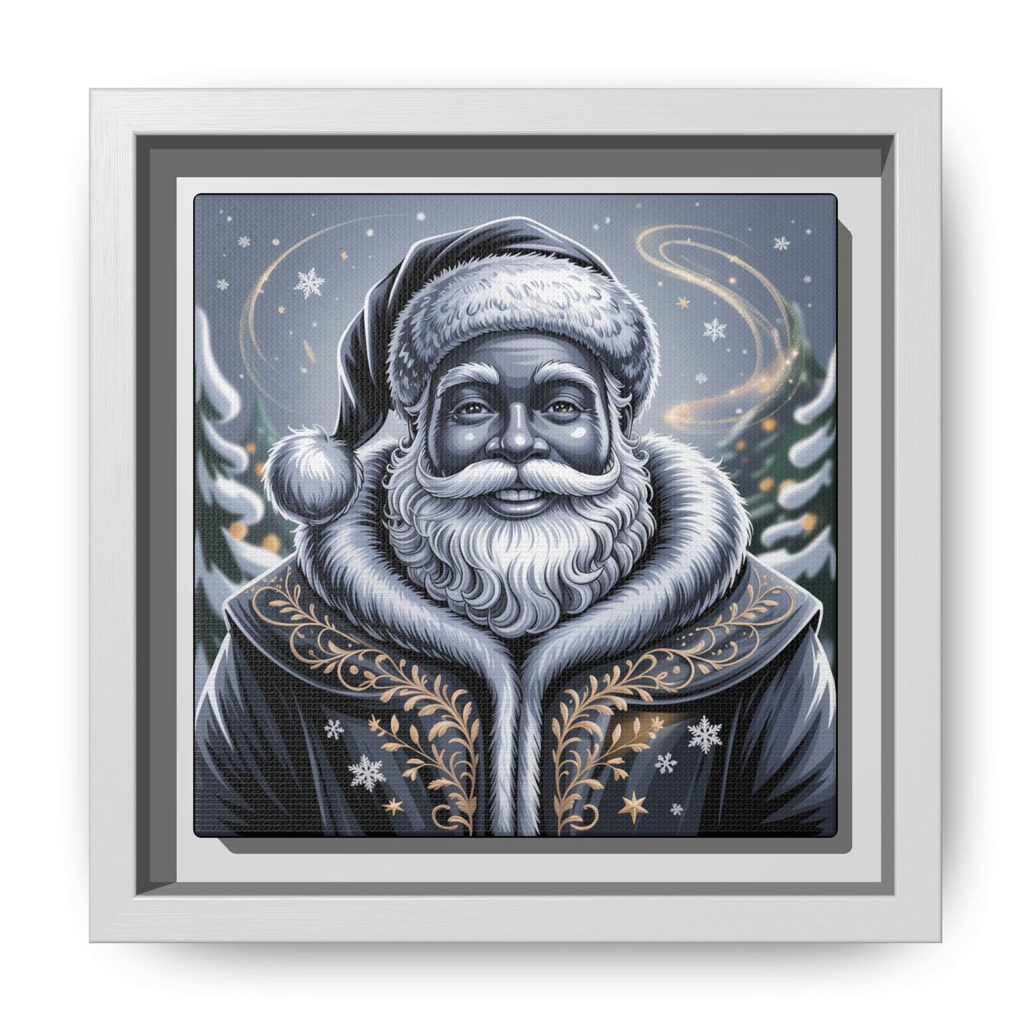 Blanta Canvas Art Print-Black Frame