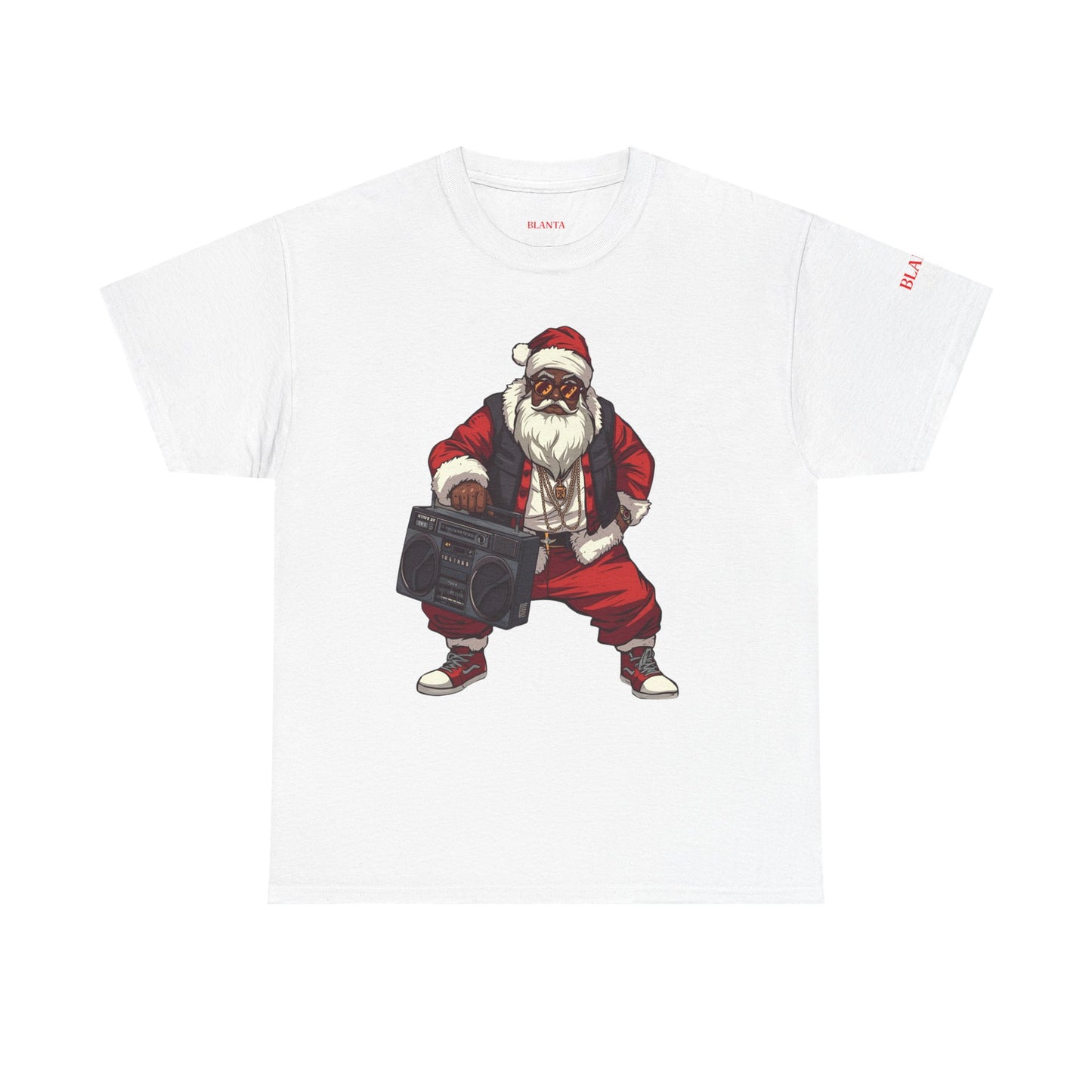 "Blanta" Hip Hop Santa with Boombox T-Shirt