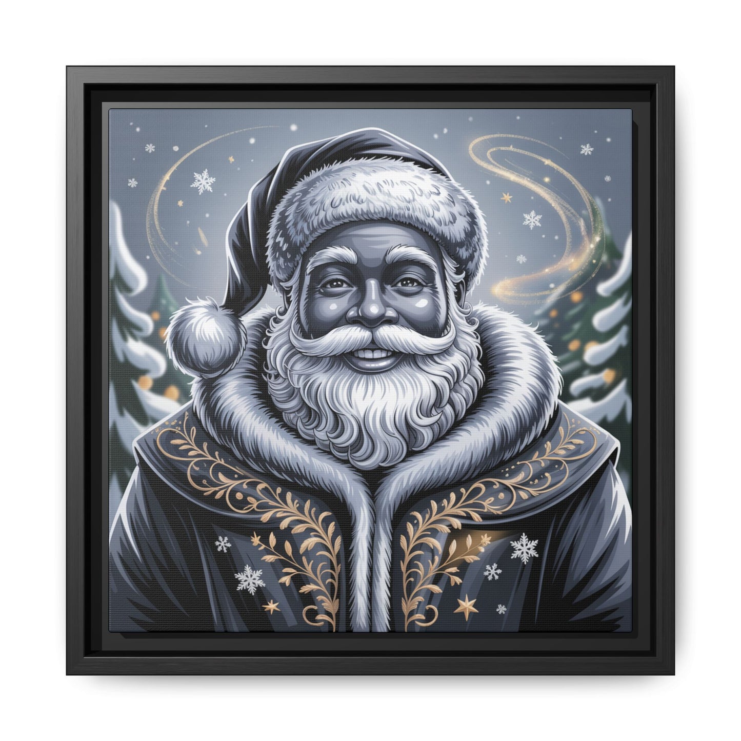 Blanta Canvas Art Print-Black Frame