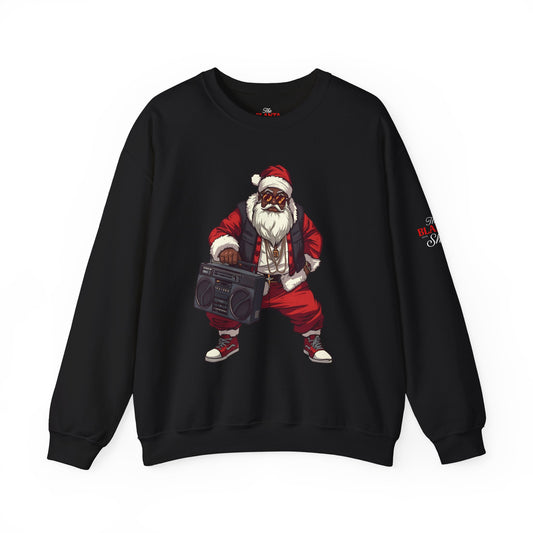 Black Santa "Blanta" with Boombox Sweatshirt