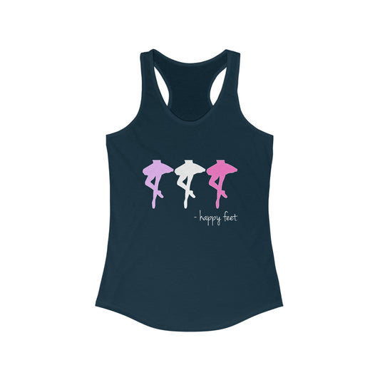Happy Feet Ballet Dancer Racerback Tank