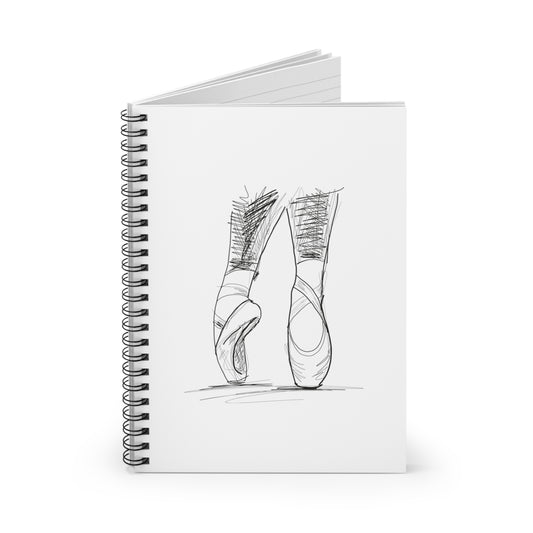 🩰 Pointe Shoes Journal – Ballet Dancer Notebook for Rehearsals, Goals & Dance Notes