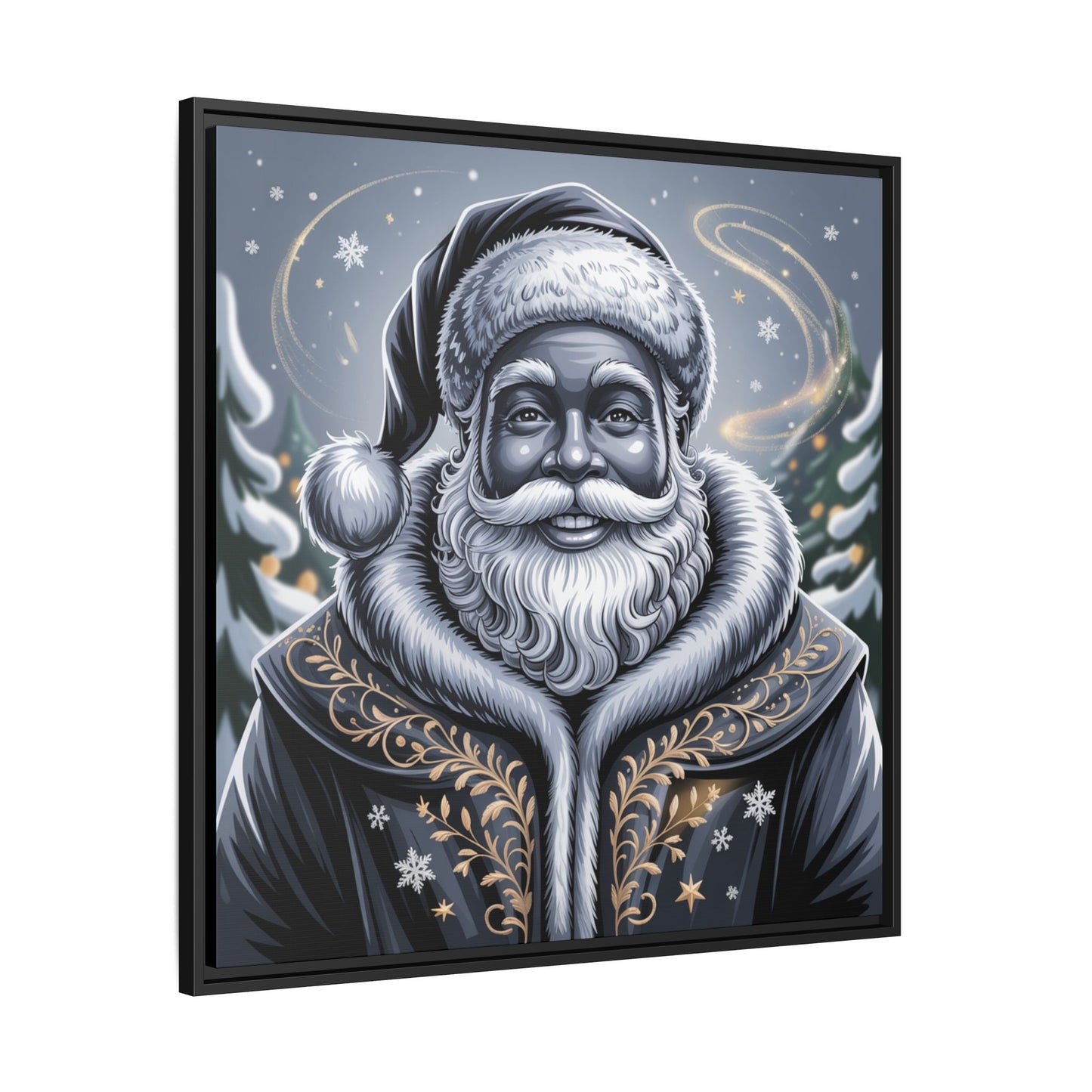 Blanta Canvas Art Print-Black Frame