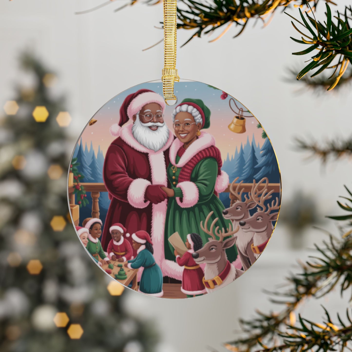 Blanta and Mrs. Claus Christmas Ornament