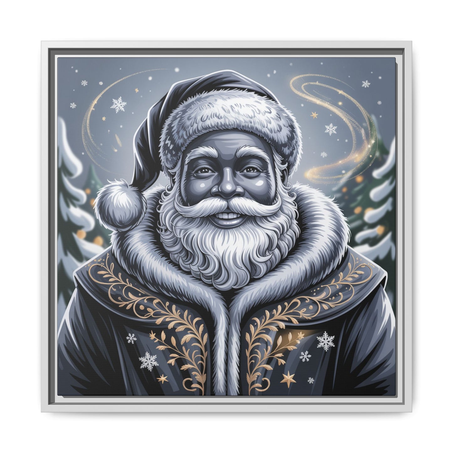 Blanta Canvas Art Print-Black Frame