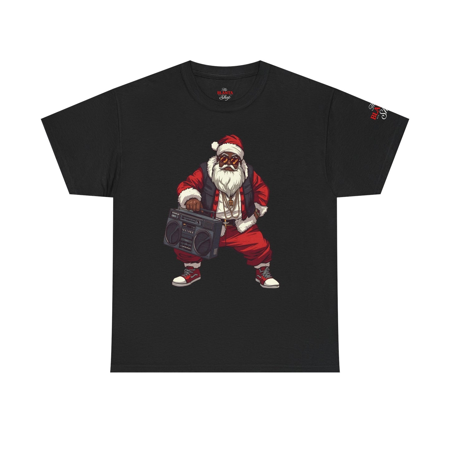 "Blanta" Hip Hop Santa with Boombox T-Shirt