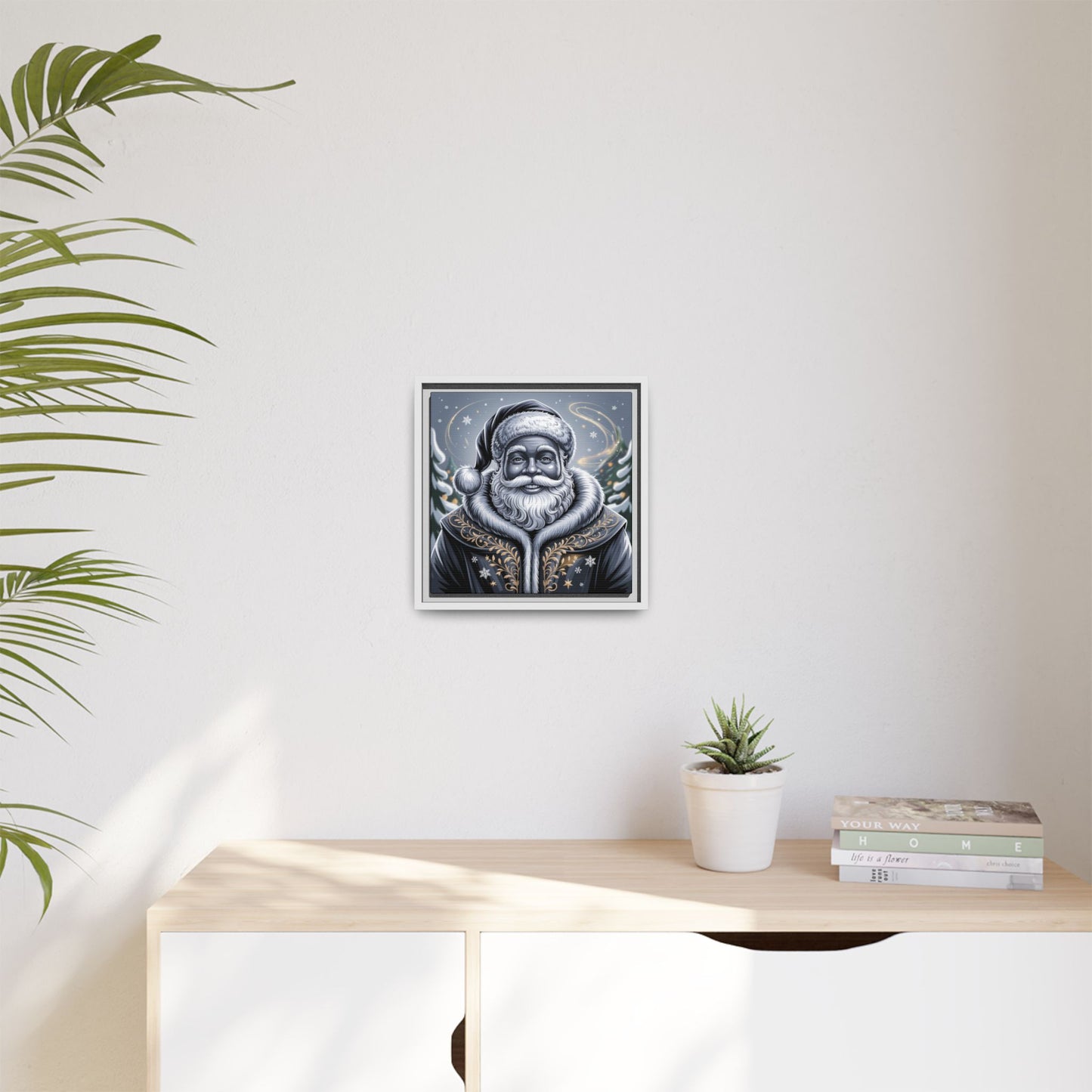 Blanta Canvas Art Print-Black Frame