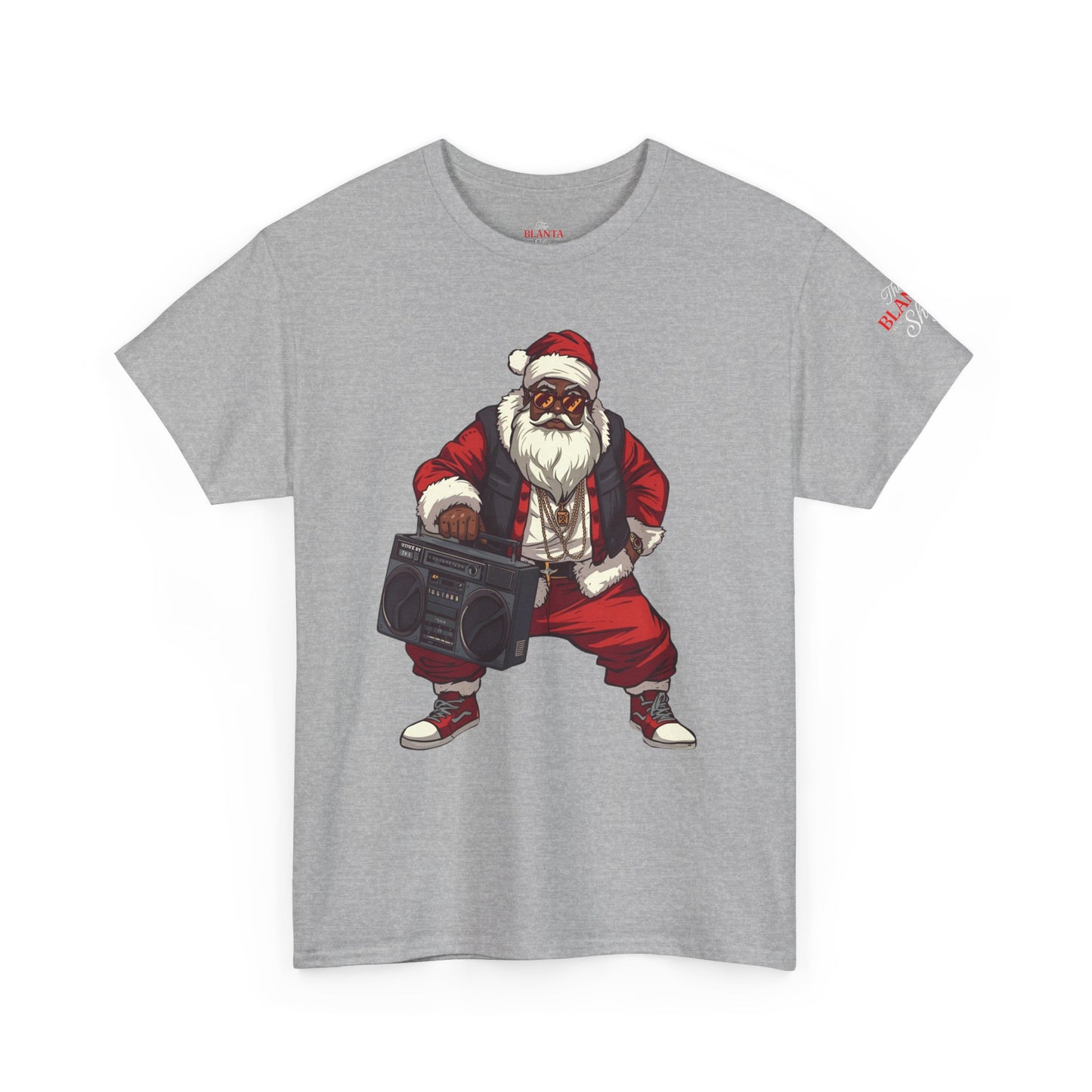 "Blanta" Hip Hop Santa with Boombox T-Shirt