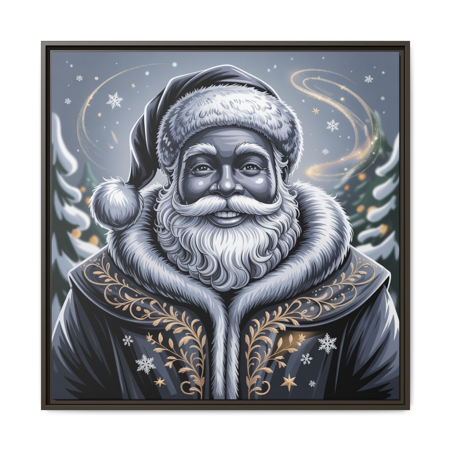 Blanta Canvas Art Print-Black Frame